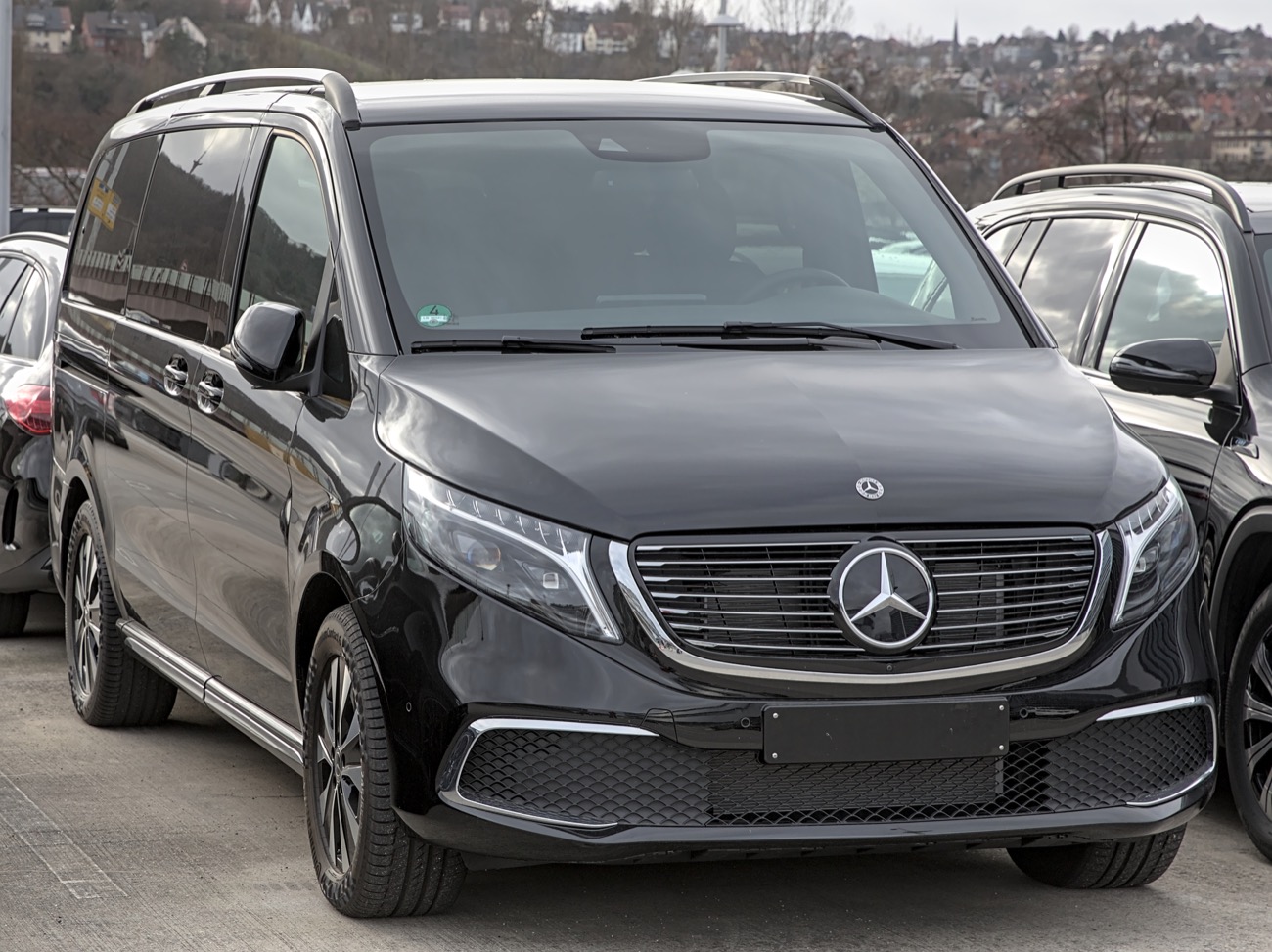 Black Mercedes-Benz V-Class vehicle